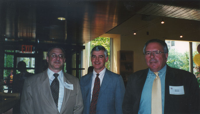 Dr. Spivak, Pres. Kimmich, Mike Ribaudo